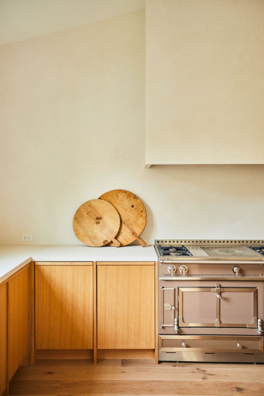 The kitchen's minimal yet rustic aesthetic (Photo: Amy Neunsinger)