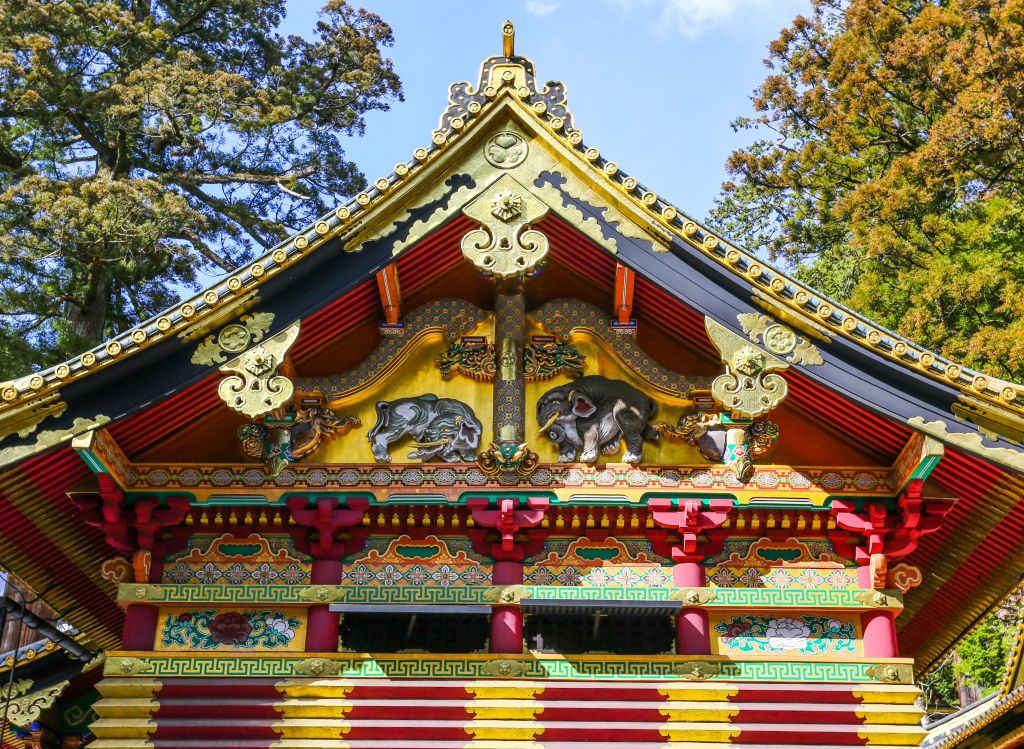 [UNVERIFIED CONTENT] One of the iconic roofs of the Nikko Tosho-gu Shrine. National Treasure of Japan. - Editorial Use Only -