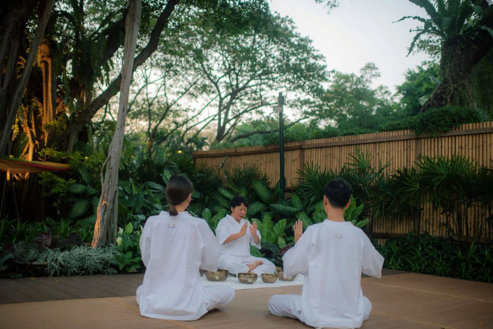 Full moon meditation session at The Peninsula Bangkok