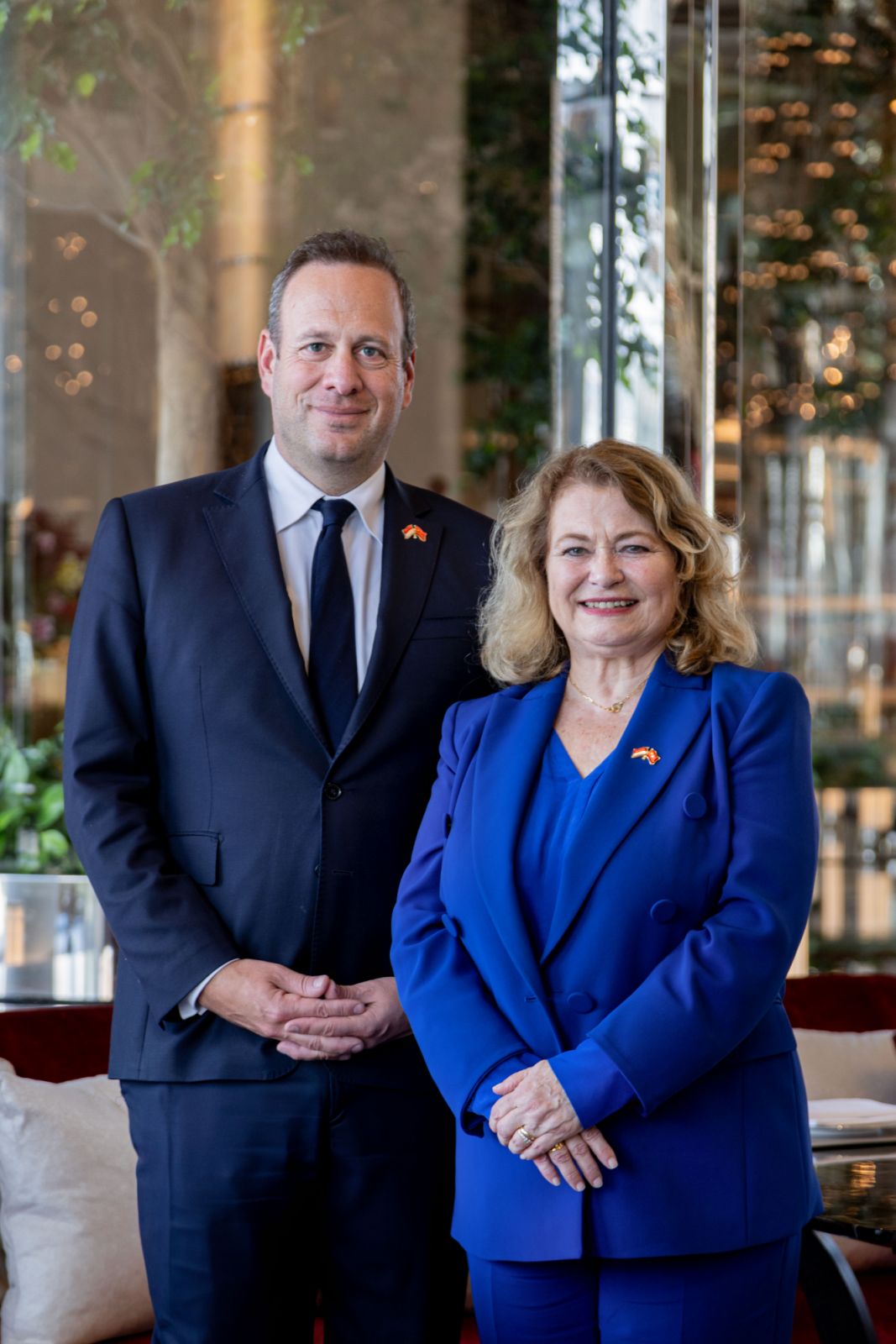 Frédéric Genta and Marie-Pascale Boisson at Raffles at Galaxy Macau