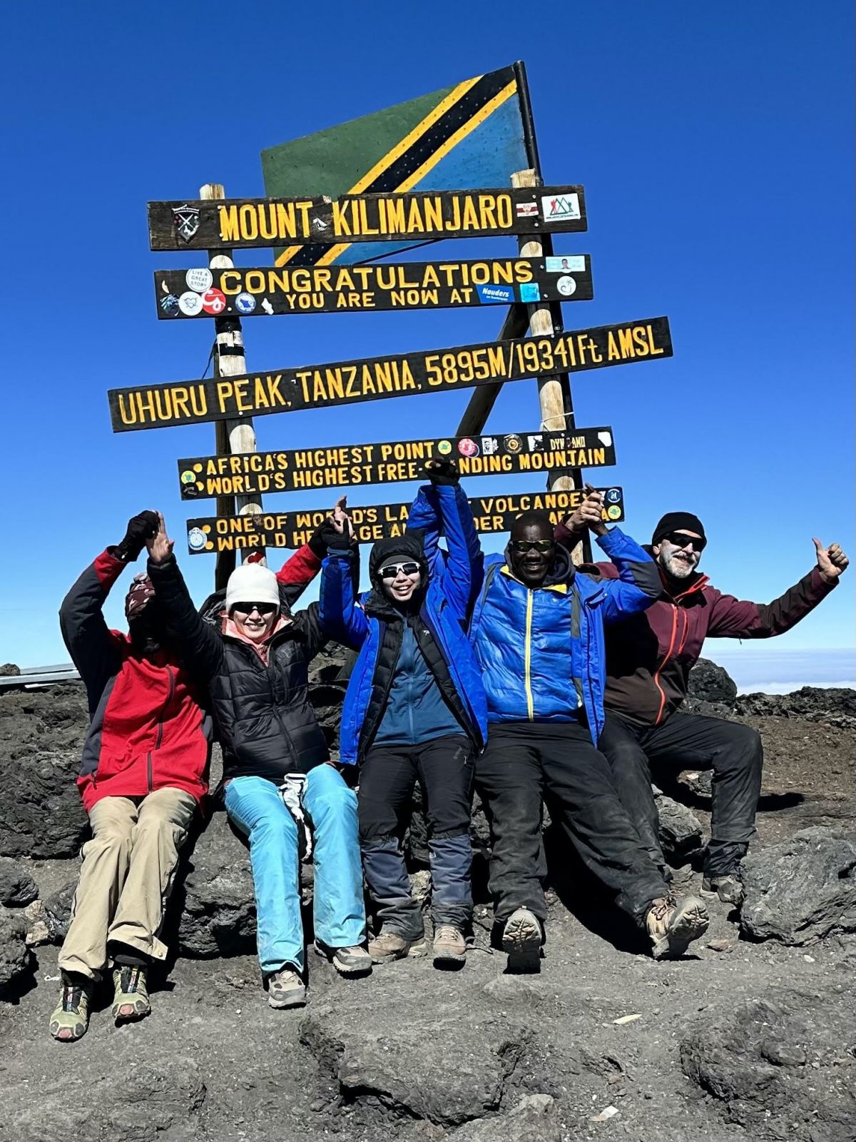 One of Wong's proudest sporting achievements is reaching the summit of Kilimanjaro