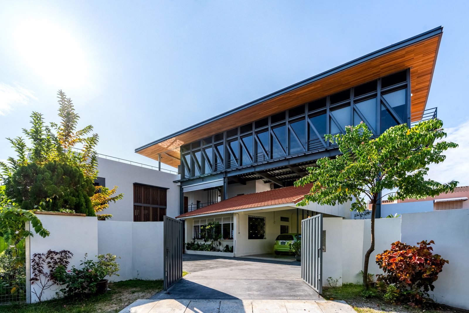 The entrance to Cantonment House